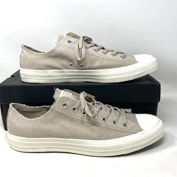 Converse Chuck Taylor OX Sneakers Low Top For Men Egret Canvas Casual 164098F - Picture 6 of 10